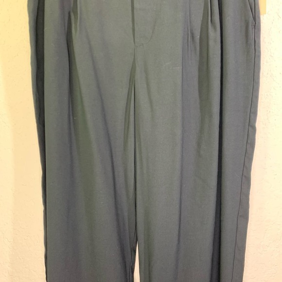 A NEW DAY Pleated Elastic Back Waist Wide Leg Slacks Pants w/Pockets NWT - Picture 4 of 13